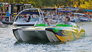 Side view shine in the Havasu channel